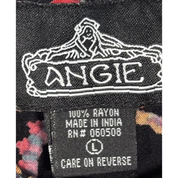 Angie Mini Dress Women’s Size L Bohemian Boho‎ Paisley Festival - Picture 6 of 12